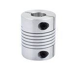 uxcell 14mm to 16mm Shaft Coupling 40mm Length 32mm Diameter Stepper Motor Coupler Aluminum Alloy Joint Connector for 3D Printer CNC Machine DIY Encoder