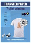 PPD Inkjet Premium T Shirts Transfer Paper A3 for Light and White Fabrics x 25 Sheets PPD-7-25