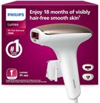 Philips Lumea 7000 Series, IPL Hair Removal Device, Laser Hair Removal Alternative, with Satin Compact Pen Trimmer, 2 Attachments for Body and Face, Model BRI921/00