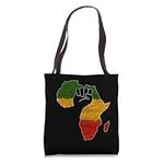 Africa Map with Fist African Rasta 