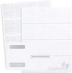 Blank W2 4-Up Horizontal Tax Forms 