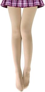 VERO MONTE Women Opaque Fleece Lined Tights Colorful Warm Fashion Thermal Tights, One Pair (Nude), Small-Medium