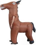 Inflatable Horse Costume Adult Cow suit animal costume Halloween Chrismas Costume Gift (Horse)