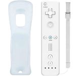 Tam88 Wii Controllers, Wii Remote, Replacement Wii Remote Controller for Nintendo Wii/Wii U, with Silicone Case & Wrist Strap (White)