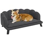PawHut Velvet Large Dog Couch with 