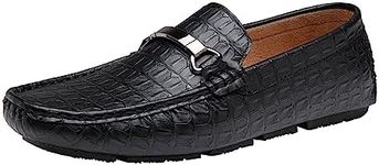 Jousen Men's Loafers Crocodile Prin