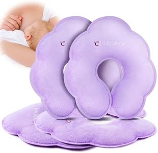 Comfytemp 4pcs Breast Gel Ice Packs, Postpartum Breastfeeding Newborn Essentials for Nipple Pain Relief, FSA HSA Eligible, Cold & Hot Therapy, Reusable Dual-Sided Pads for Engorgement, New Mom Gifts