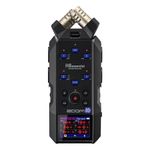 Zoom H6essential Handy Recorder (2024 Essential Series), 6-track 32-bit, audio control guide, interchangeable microphone capsules (XYH-6e included), 4 XLR/TRS inputs, music, podcast, content, black