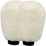 Gracefur Ultra-Soft Sheepskin Horse Grooming Mitts for Tack, Saddle & Boot Cleaning - Perfect Gloves for Tack & Horse Care