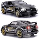 RAMPKD Mustang GT500 1:32 Scale Model Car Exclusive Alloy Metal Pull Back Die-cast Car Diecast Metal Pullback Toy car with Openable Doors & Light Music Best Gifts Toys Kids-Multi(Design-29)