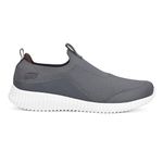 Skechers Mens Elite Flex Charcoal Red Casual Slip On Shoe