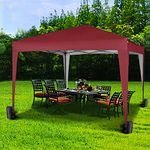 MCC - 3x3m Pop-up Gazebo Waterproof Outdoor Garden Marquee Canopy NS (Red)