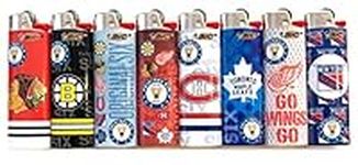 Bic The Original Six NHL Full Size Lighters Set of 8