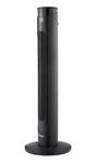 Dimplex DXACF Tower Fan, Silent Cooling with Remote, 3 Speeds, 4 Modes, LED Display, 65° Oscillation, Room Temp Display, Sleep Timer, Quiet Bladeless Fan for Bedroom, Office – Anthracite