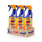 KH-7 Degreaser - Maximum Effortless Efficacy for all Kinds of Surfaces and Fabrics, Suitable for Food Surfaces, Convenient Spray Format - 3 Pack 25 oz each