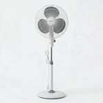 amazon basics 16-Inch Pedestal Fan | Tilting Head | 1400 RPM | Silent Operation| 400mm Sweep Length (Grey)
