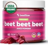 Beet Beet Beet - Organic Beet Juice Powder Supports Healthy Blood Pressure, Cholesterol - Pure USA Grown - No Additives or Flavors-Superfood Supplement - Nitric Oxide Boosting Nutrients