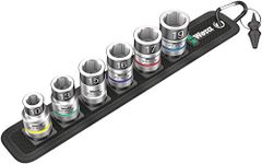 Wera Belt C 1 Zyklop Holding Function Socket Set, 1/2" Drive, 6 Pieces, 05003995001