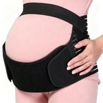 TSLBW 4 in 1 Pregnancy Support Belt Maternity Belt Wrap Back Support Waist Maternity & Postpartum Belly Band for Birth Preparation Labour Relieve Back Pelvic Hip Pain (M-XXL)