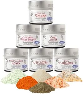 Ultimate Popcorn Seasoning Set - Six Pack | Authentic Small Batch Seasoning Mixes | 6 Gourmet All Natural Spice Blends - Popcorn Is Just The Beginning | Hand Packed, Non GMO | Sustainably Sourced, Made in USA | Artisanal Spice Blends, Marinades, and Rubs | Gustus Vitae | #891