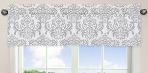 Sweet Jojo Designs Pink, Gray and White Elizabeth Window Valance