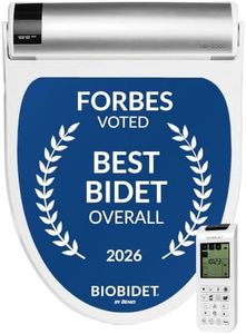 Bio Bidet BB2000 Bliss Electric Bidet Toilet Seat, Warm Water with Air Dryer, Heated Seat with Sensor and Slow Close Lid, Night Light, Remote Control, Elongated, White
