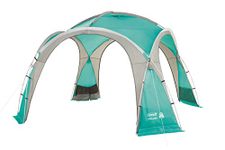 Coleman Gazebo Event Dome Shelter, L - 3,65M x 3,65M for Festivals, Garden and Camping, Sturdy Steel Poles Construction, Large Event Tent, Shelter with Sun Protection SPF 50+, L, Blue