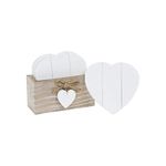 Provence Set Of 6 White Heart Coasters