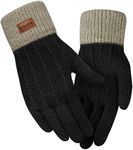 FORVEVO Women Gloves - Winter Warm Gloves, Knitted Warmer Gloves Outdoor Sport Mitten for Cold Weather