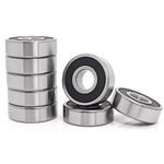 Donepart 6201RS Bearings, 12mm X 32mm X 10mm, C3 High Speed for Electric Motor, Bike, Wheels, Pump (10 Pack)