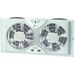 Holmes Dual 8 inch Blade Twin Window Fan with LED One Touch Thermostat Control