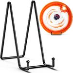 TR-LIFE 3 Pack 10 Inch Large Plate Stands for Display - Plate Holder Display Stand + Metal Frame Holder Stand for Picture, Decorative Plate, Platter,Photo Easel (3 Pack)