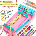 Flooyes Friendship Bracelet Making Kit for Girls, 7 8 9 10 11 12 Years Old Girl Birthday Gifts, Jewelry DIY Crafts for Girls 8-12, Popular Style Crafts String Maker Tool Handmade Kids Toys