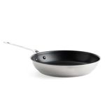 KitchenAid Stainless Steel PFAS-Free Healthy Ceramic Non-Stick 28 cm Frying Pan, Clad, Induction, Oven Safe up to 220°C, Silver