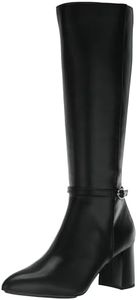 Anne Klein Women's Brenice Fashion Boot, Black, 9