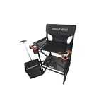 TuscanyPro Portable Heavy-Duty Makeup Artist Director Chair with Storage Cart - Perfect for Makeup, Salon, Events with 29 Inch Seat Height - Carry Bag Included - 10 Years Warranty - US Patented