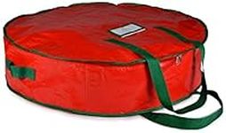 Handy Laundry Christmas Wreath Storage Bag, 24" X 7", Durable Tarp Material, Zippered, Reinforced Handle, Easy to Slip The Wreath in & Out, Protect Wreath from Dust, Insects, and Moisture
