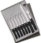 Rada Cutlery Meat Lover’s 8-Piece Steak Knife Gift Set – Stainless Steel Blades and Steel Resin Handles