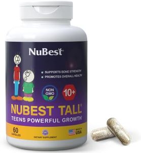 NuBest Tall 10+ - Advanced Bone Strength Formula - Supports Immunity, Healthy Development & Optimal Wellness - for Children (10+) & Teens Who Drink Milk Daily - 60 Capsules (1 Pack)
