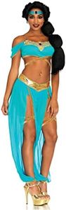 Leg Avenue Women's Oasis Arabian Princess Costume, Blue, XX-Small