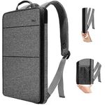 ZINZ Slim & Expandable Laptop Backpack Water Resistant Travel Backpack Compatible with MacBook Air/Pro 13-14 inch XPS 13 Surface 13.5" and Most 13-14 inch NoteBooks,G01BK01