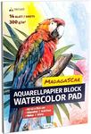 TRITART A2 Size Watercolour Paper - Mixed Media Art Sketch Pad - 300 GSM Cartridge Paper - Thick Acrylic Paper Artists Sketchbook for Drawing Board or Painting