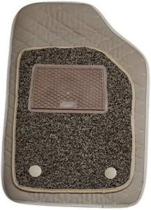 Jeet Enterprises 5d / 7d Mat Universal (Set of 5 pc) Fits in All Old/New Cars Car Floor Mats (Beige) for Chevrolet Spark