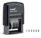 Trodat Printy 4846 Numberer Self Inking Stamp,Black