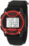 Armitron Women's 457004RED Silver-Tone and Red Accented Chronograph Digital Sport Watch