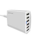 BTBS USB Charger, BTBSZ 60W 12A 6-Port USB Charging Station High Speed Travel Wall Charger Multi-Port USB Desktop Charger with iSmart Technology for Smartphone/Tablets and More