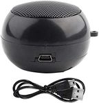 Mini Portable Travel Speaker, Phone/Computer Speaker Wired Speaker with 3.5mm Audio Jack for iPod, MP3, MP4, MP5, Cell Phones, Computers etc.(Black)