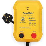 FenceMate 230V Mains Powered Electric Fence Energiser Output 0.5J Peak 10 kV, Low Impedance for Avg. 2 km up to 10 km, Fence Charger to Protect Poultry and Livestock, Fencer for Homestead, Garden