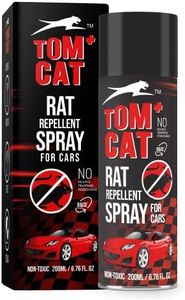 Tom CAT NO Rat Entry Rat Repellent Spray for Cars, Bus, Truck Highly Effective Upto 3 Month | Protect Wires in Car, Bike and Outdoor Utilities | Non Toxic | No Kill Only Repels | 200ML (Pack of 1)
