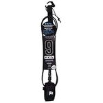 FCS Longboard 9' Ankle Leash - Blac